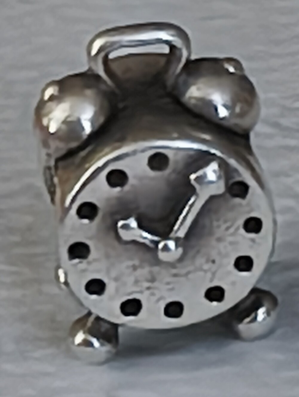 ✨ Retired Pandora Alarm Clock Charm ALE 925 - Picture 2 of 3